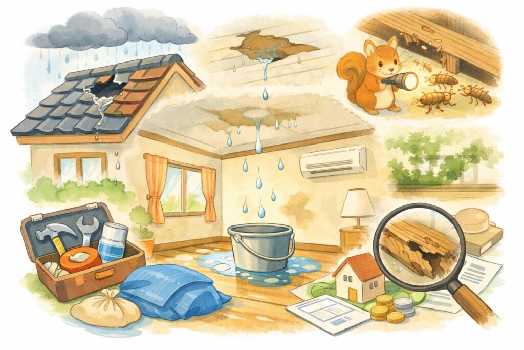 雨漏り調査・修繕 けんおうリノベーション